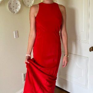 Designer David Beck 1 of a Kind Red Formal Dress